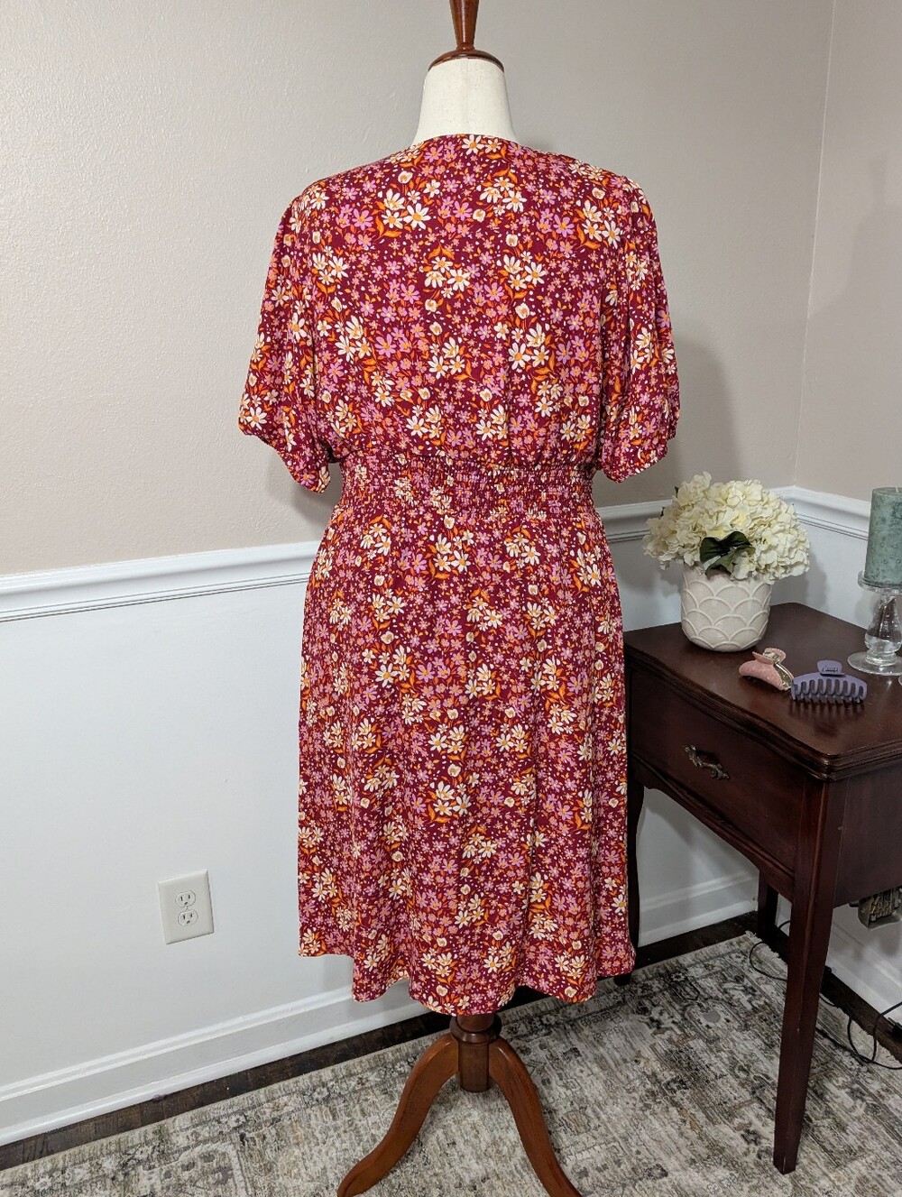 Draper James Red Floral Dress - Picture 6 of 8